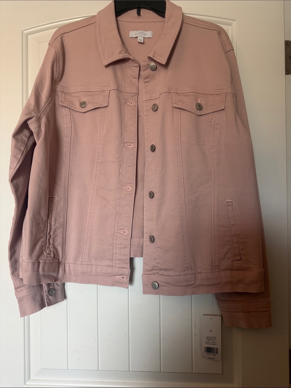 new directions Blush Pink Denim Jacket